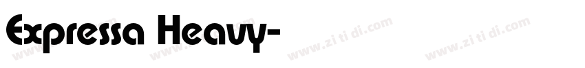 Expressa Heavy字体转换
